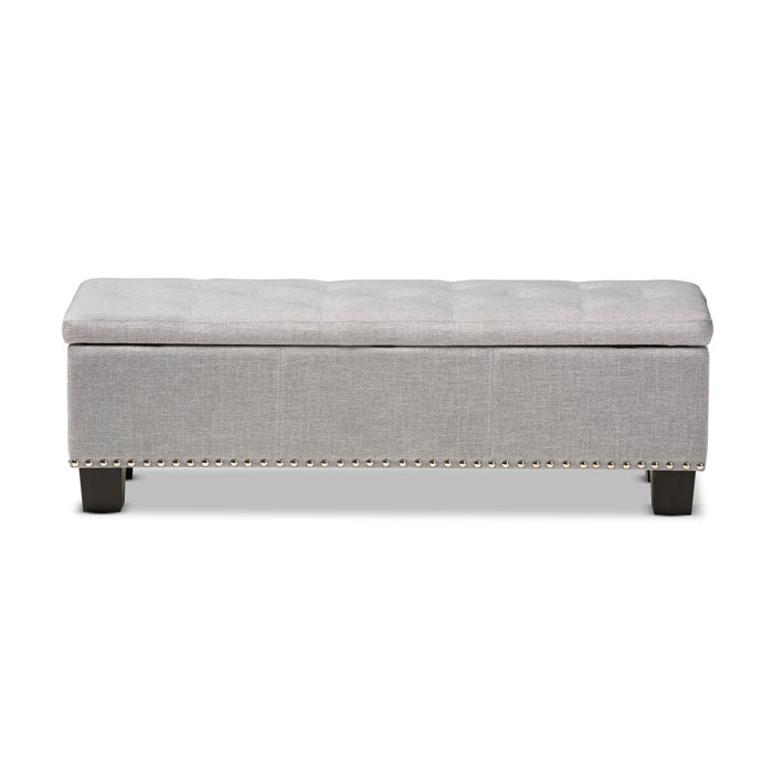 Alcott Hill® Ouzts Polyester Blend Upholstered Storage Bench & Reviews